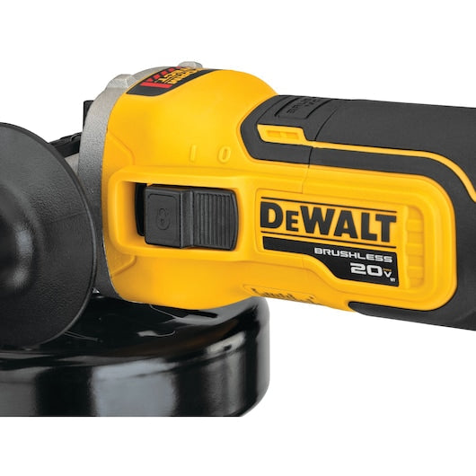 DeWalt DCG405B 20 Max XR 4.5 In. Slide Switch Small Angle Grinder with Kickback Brake