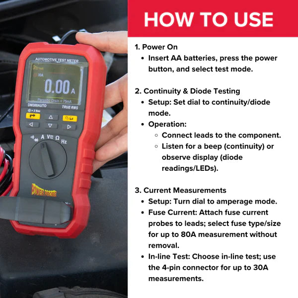 Power Probe PPDM300AUTO Automotive Multimeter