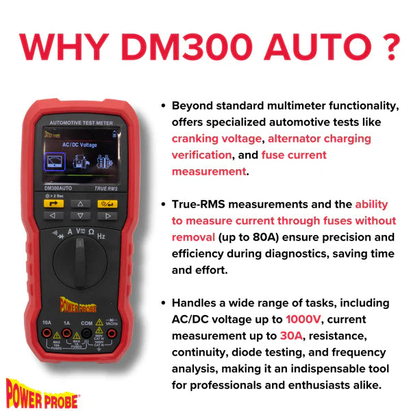 Power Probe PPDM300AUTO Automotive Multimeter