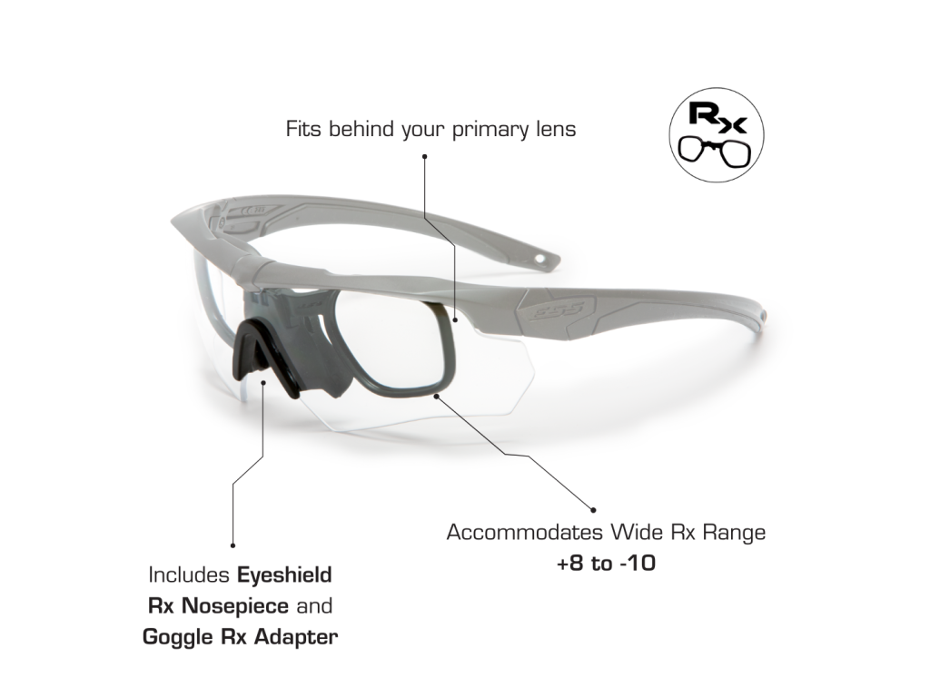 ESS Eyewear 740-0504 Cross Series Crossbow 2X Kit