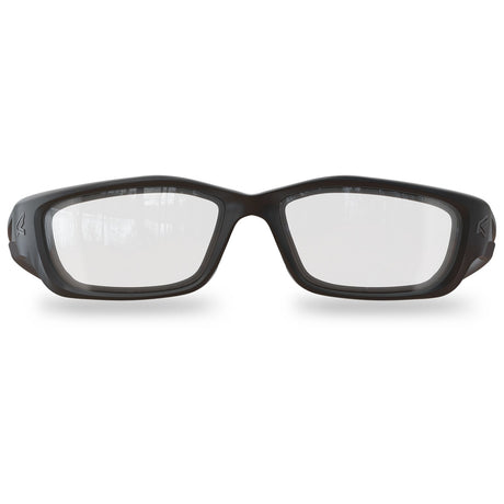 EDGE SK-XL111VS Kazbek XL Wrap-Around Safety Glasses Black Frame Clear Lens