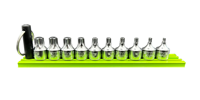 VIM Tools HCT1050A 10 Piece 1/4 Drive Torx Half Cut Stubby Driver Set