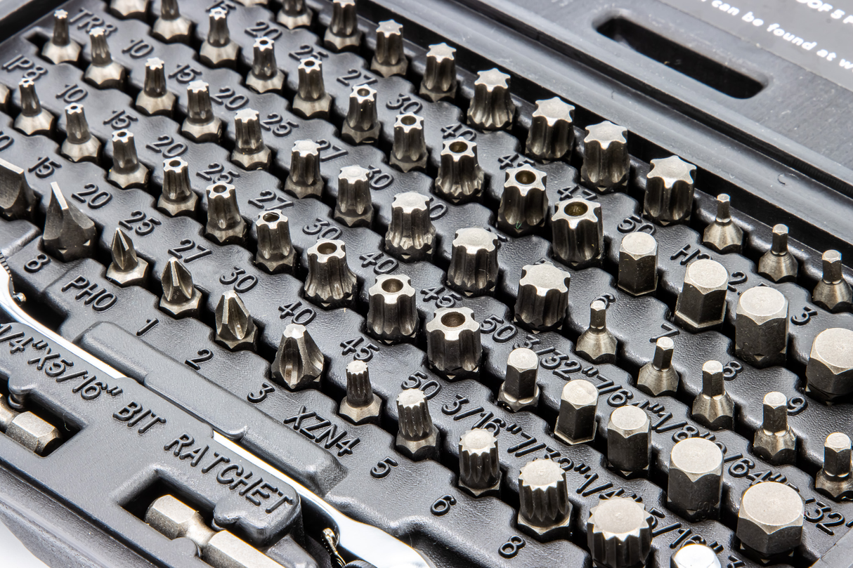 VIM Tools VHC77 77-Piece Half Cut Stubby Bit Set