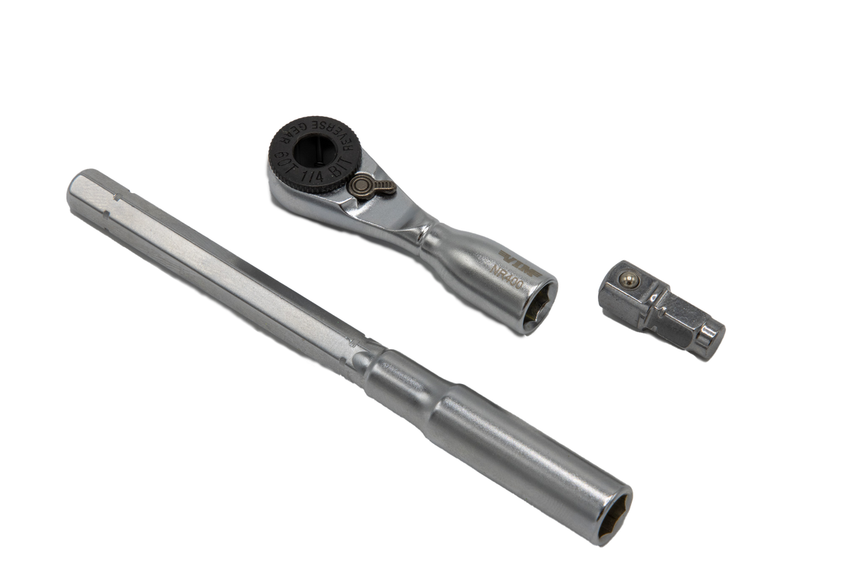 VIM Tools NR400K 3 Piece 1/4 Drive Nano Ratchet Kit