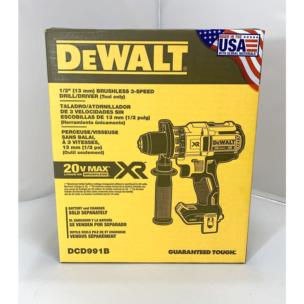 20V MAX* CORDLESS BRUSHLESS XR® 3-SPEED DRILL / DRIVER KIT