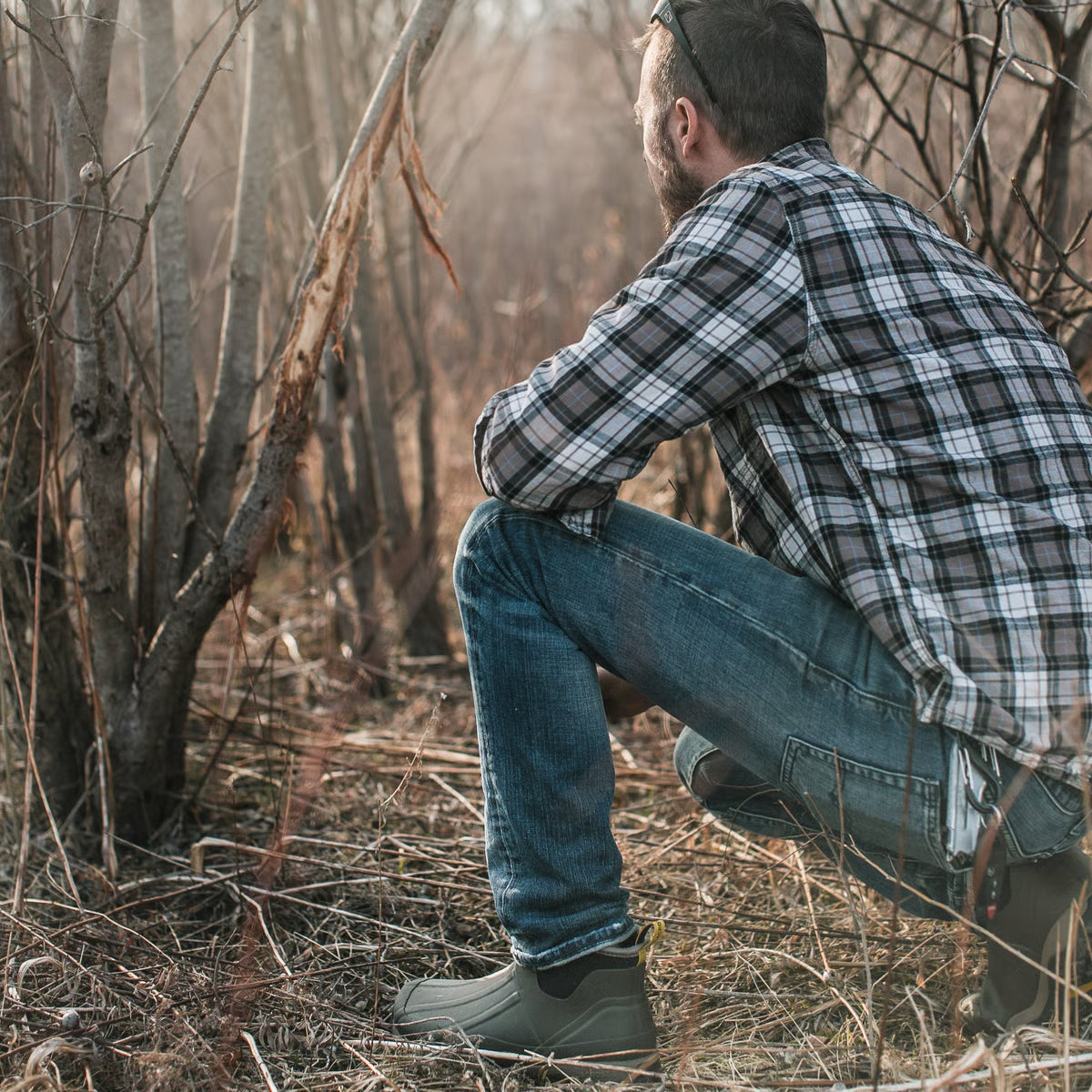 LaCrosse 612460 Men's Alpha Muddy Mid 6" Stone Outdoor Boot