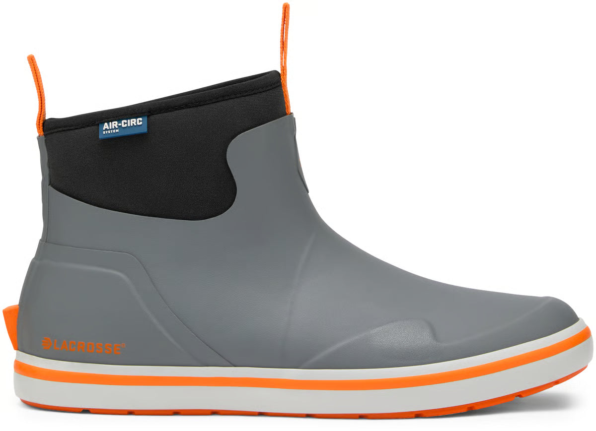Lacrosse 621200 Men's Alpha Deck Boot Gray/Orange