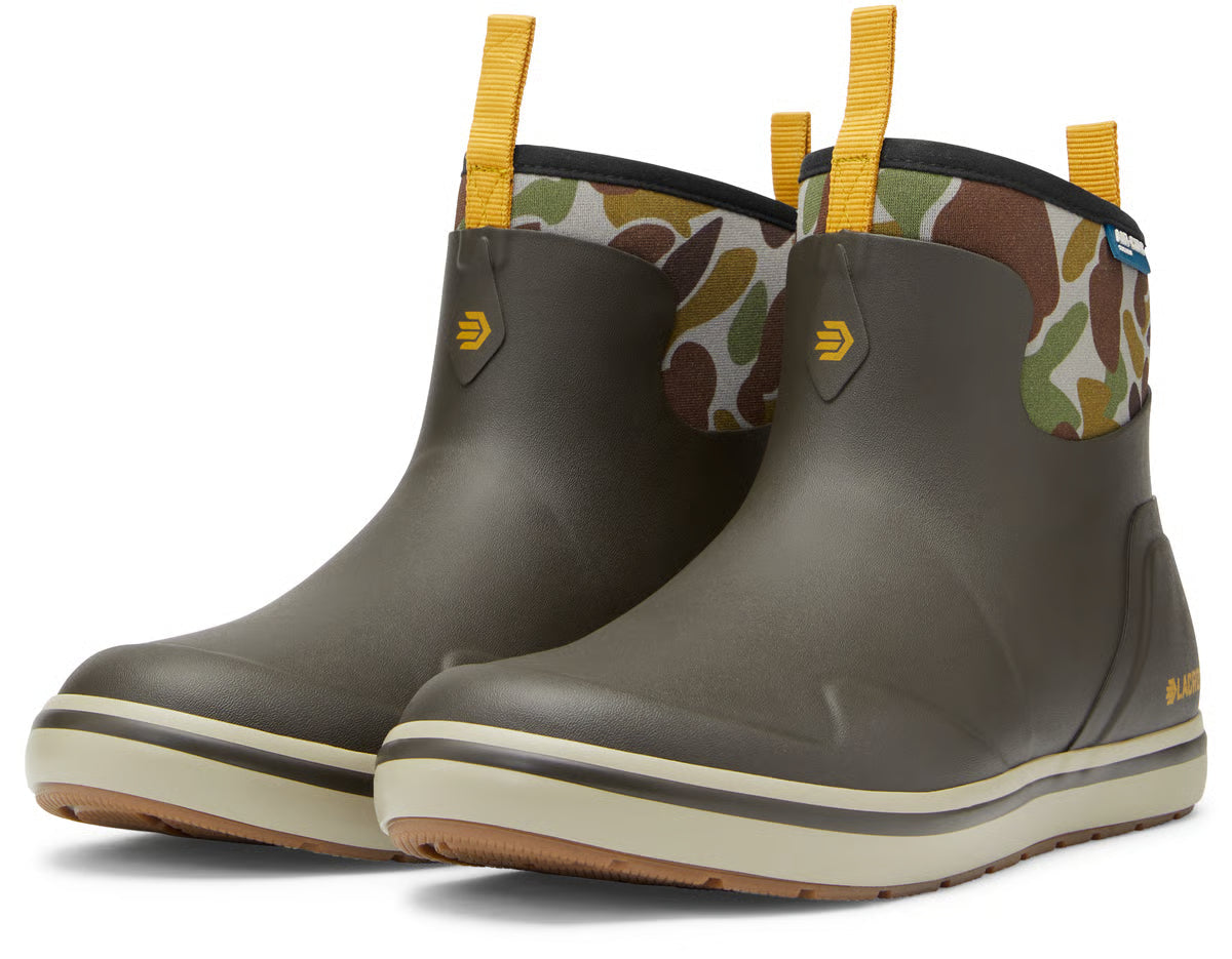 LaCrosse 621201 Men's 6" Alpha Deck Boots Black Olive/Camo