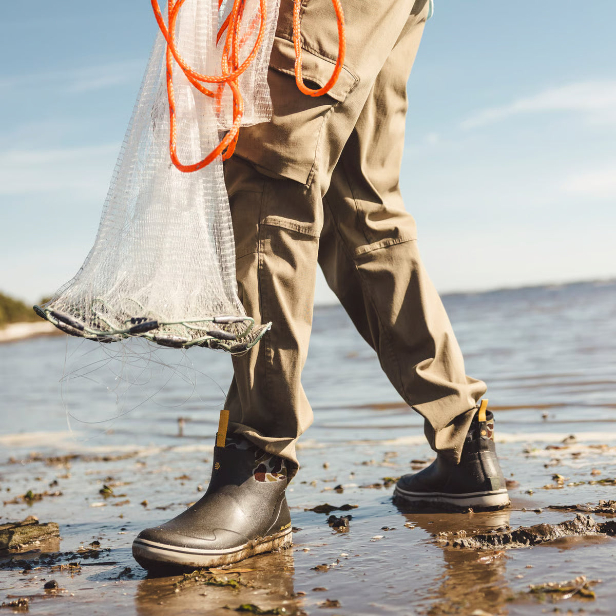 LaCrosse 621201 Men's 6" Alpha Deck Boots Black Olive/Camo