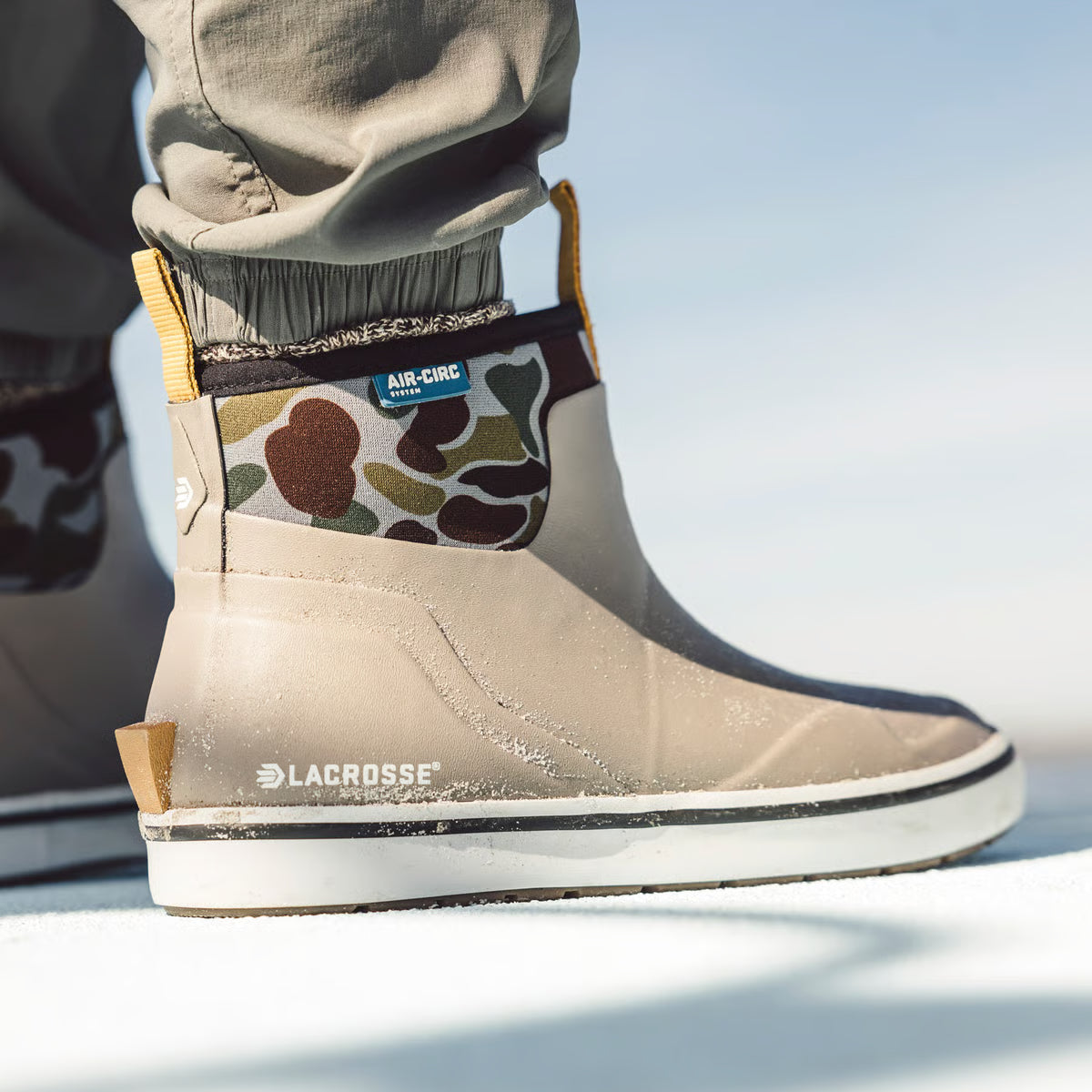 LaCrosse 621205 Women’s 6” Alpha Deck Boots Timber Wolf/Camo