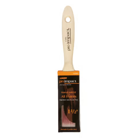 Linzer 1160 0150 1-1/2" Pro Impact Dyed Poly Blend Varnish & Wall Brush