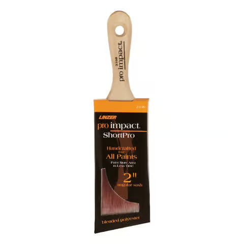 Linzer 1160 0200 2" Pro Impact Dyed Poly Blend Varnish & Wall Brush