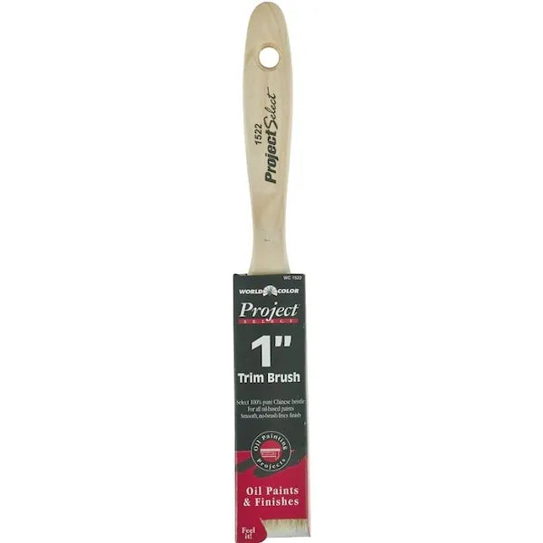 Linzer 1522 0100 1" Impact White China Bristle Varnish & Wall Brush
