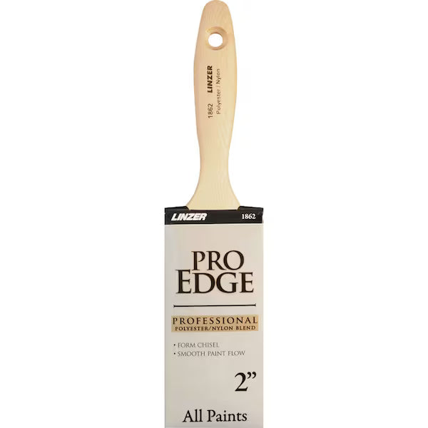 Linzer 1862 0200 2" Pro Edge Poly Nylon Varnish & Wall Brush