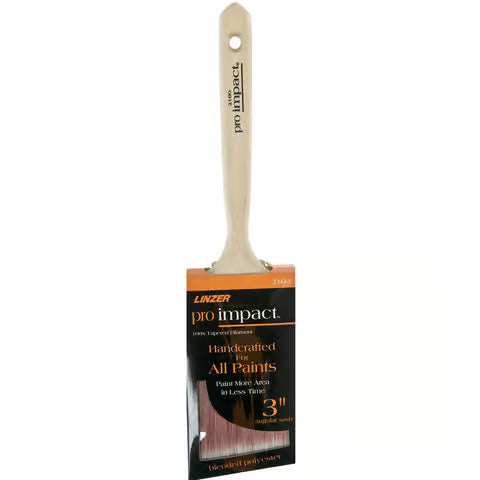 Linzer 2160 0300 3" Pro Impact Dyed Poly Blend Angle Sash Brush