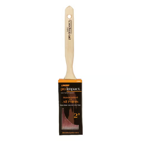 Linzer 2164 0200 2" Pro Impact Dyed Poly Blend Flat Sash Brush