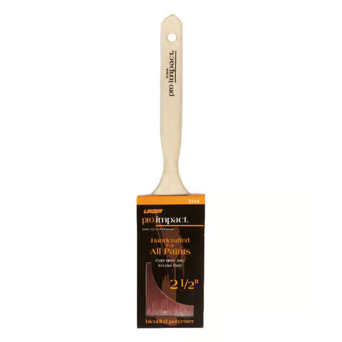 Linzer 2164 0250 2-1/2" Pro Impact Dyed Poly Blend Flat Sash Brush