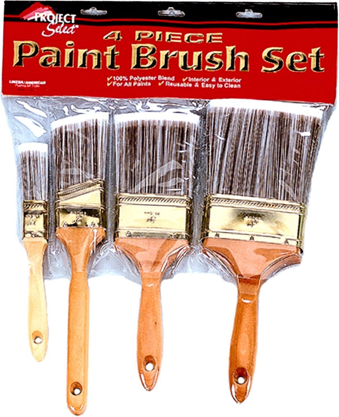 Linzer A2204 Project Select 4 Pc. Paint Brush Set