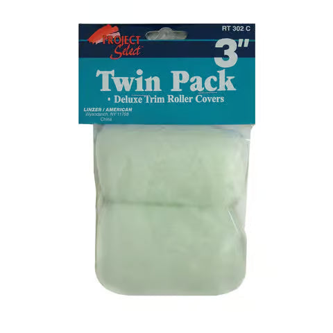 Linzer RT 302 0300 3" Trim Roller 2 pk 3/8" Nap