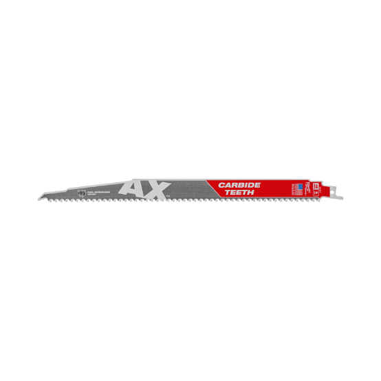 Milwaukee 12 in. 5 TPI Carbide-Tooth The AX SAWZALL Blade (1 PK) – 48-00-5227