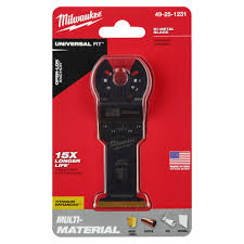 Milwaukee 1-3/8 in. TITANIUM CHARGED Bi-Metal Multi-Material Oscillating Blade – 49-25-1231