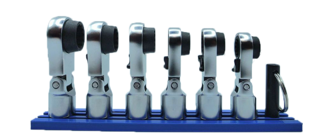 VIM Tools NORA150 6 Piece 12Pt Nano Flex Offset Ratcheting Attachment