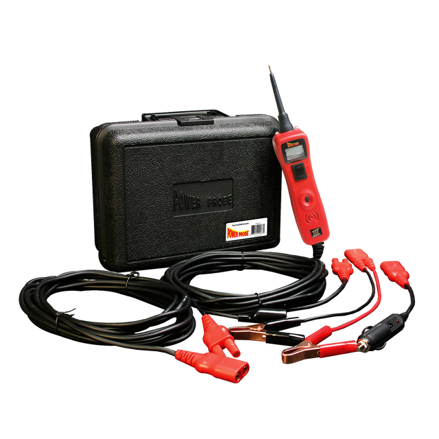 Power Probe 319FTC-RED Circuit Tester With Accessories - Red