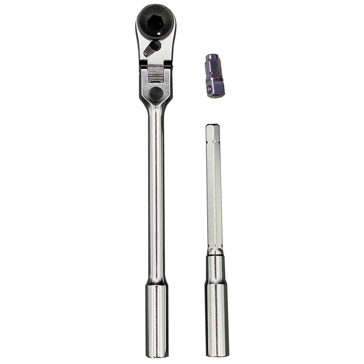 VIM Tools RFB400K 3 Piece 1/4 Mini Flex Bit/Socket Ratchet T-Handle