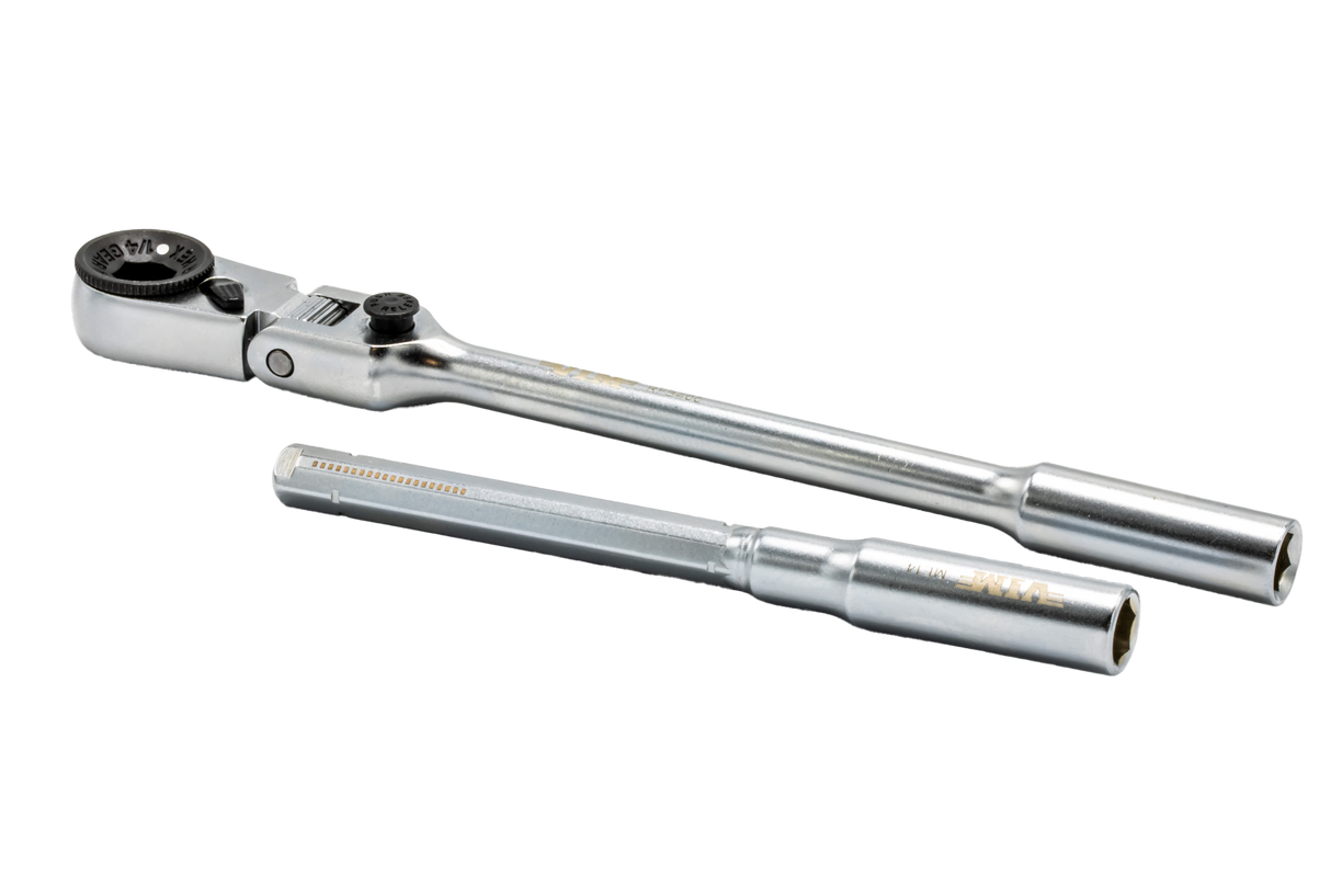 VIM Tools RFB400K 3 Piece 1/4 Mini Flex Bit/Socket Ratchet T-Handle