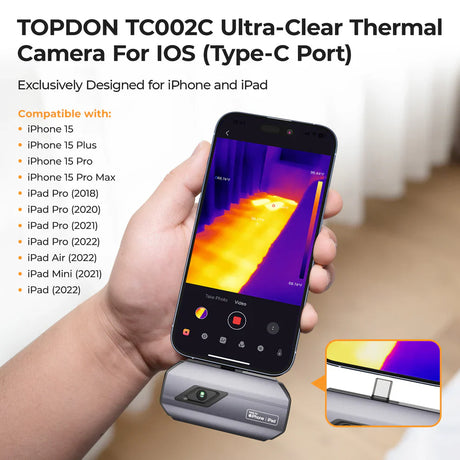 Topdon TC002C Thermal Imaging Camera Designed For Ios
