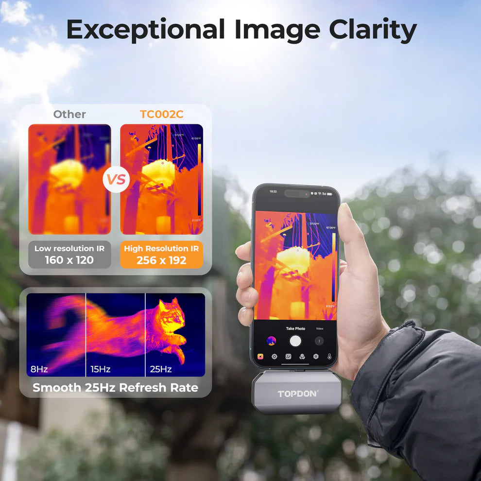 Topdon TC002C Thermal Imaging Camera Designed For Ios