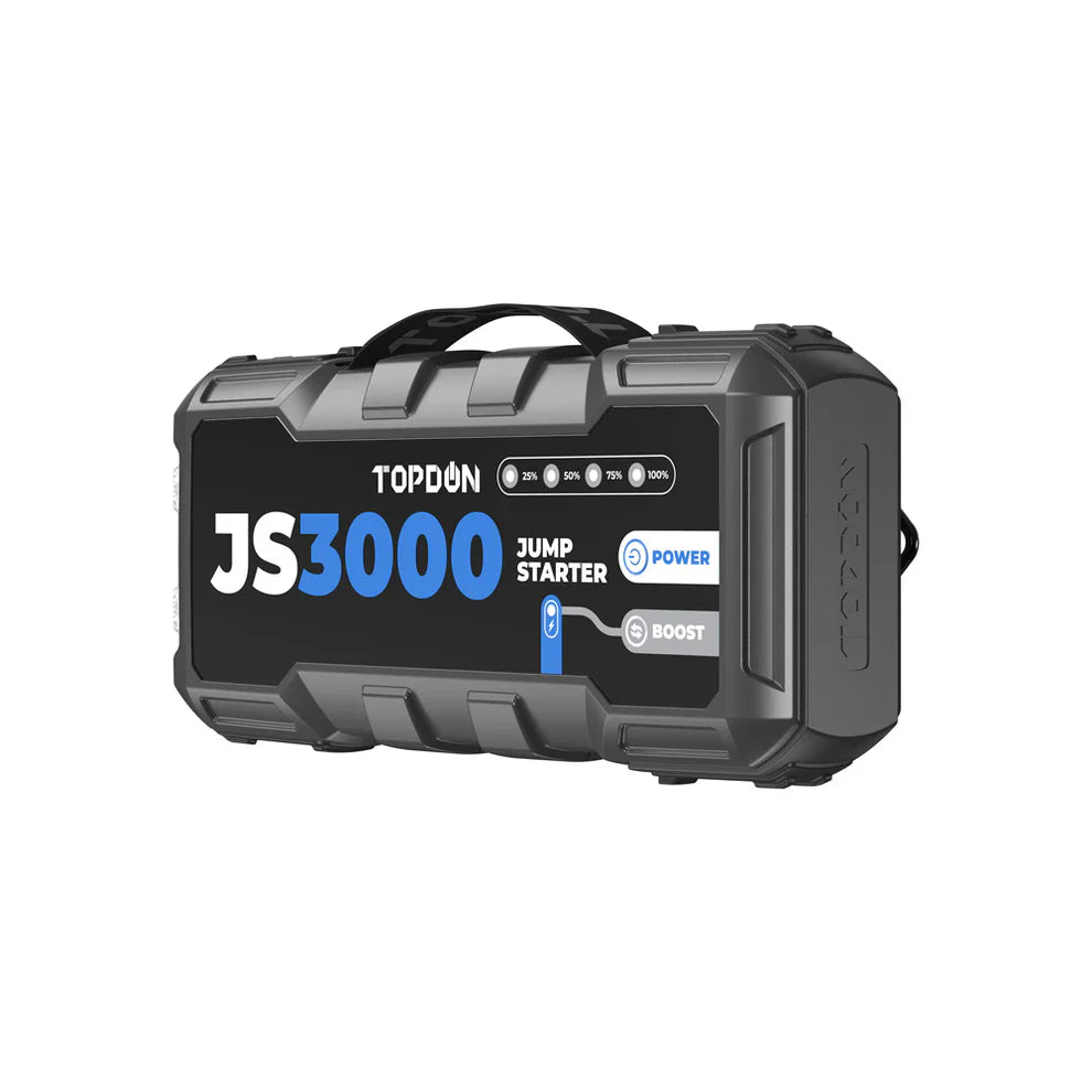 Topdon JS3000 3000 Peak Amp Battery Jumpstarter Power Bank Flashlight