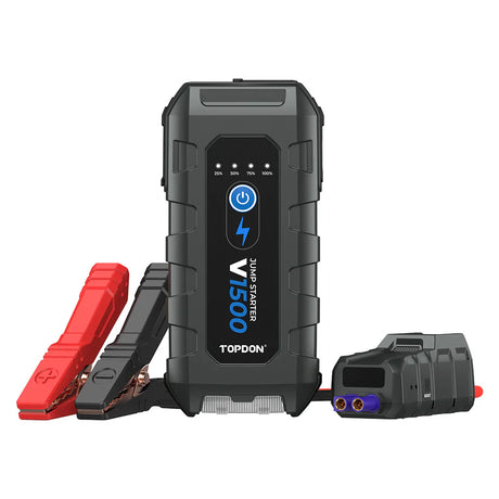 Topdon V1500A Jump Starter Booster Power Bank Flashlight