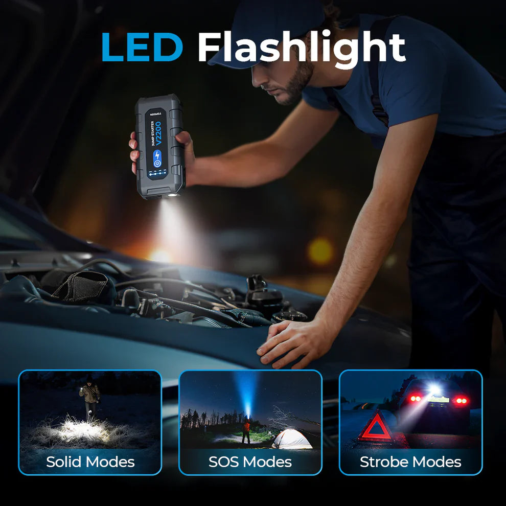 Topdon V2200 Peak Amp Jump Starter Booster