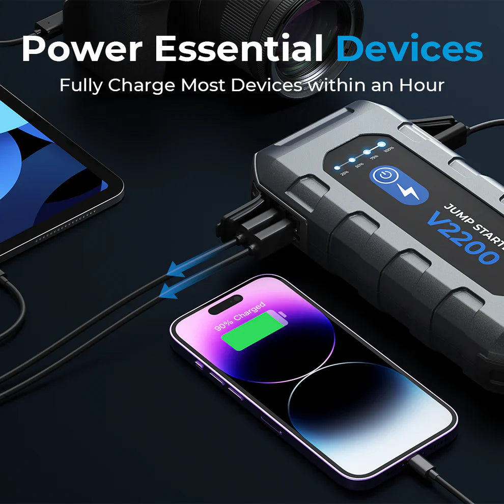 Topdon V2200 Peak Amp Jump Starter Booster