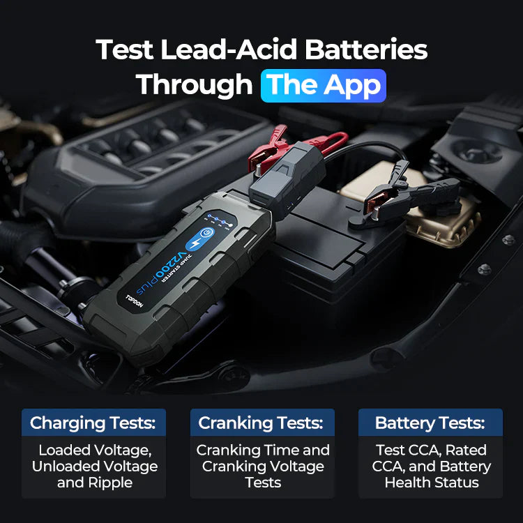 Topdon V2200PLUS 2-In-1 2200 Peak Amp Jump Starter Battery/System