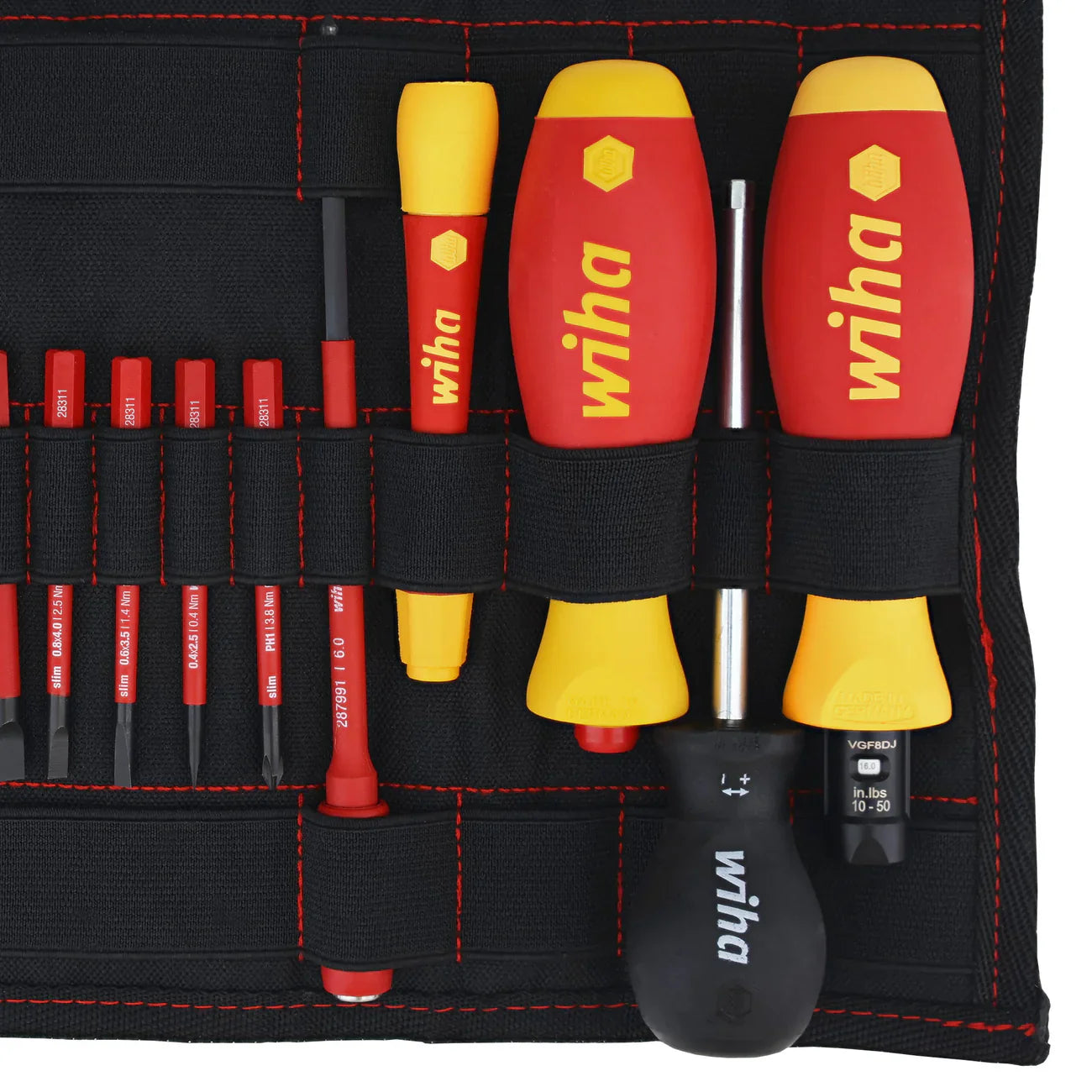 Wiha 28781 20 Piece Insulated TorqueVario-S (10-50 In/lbs) and SlimLine Blade Set