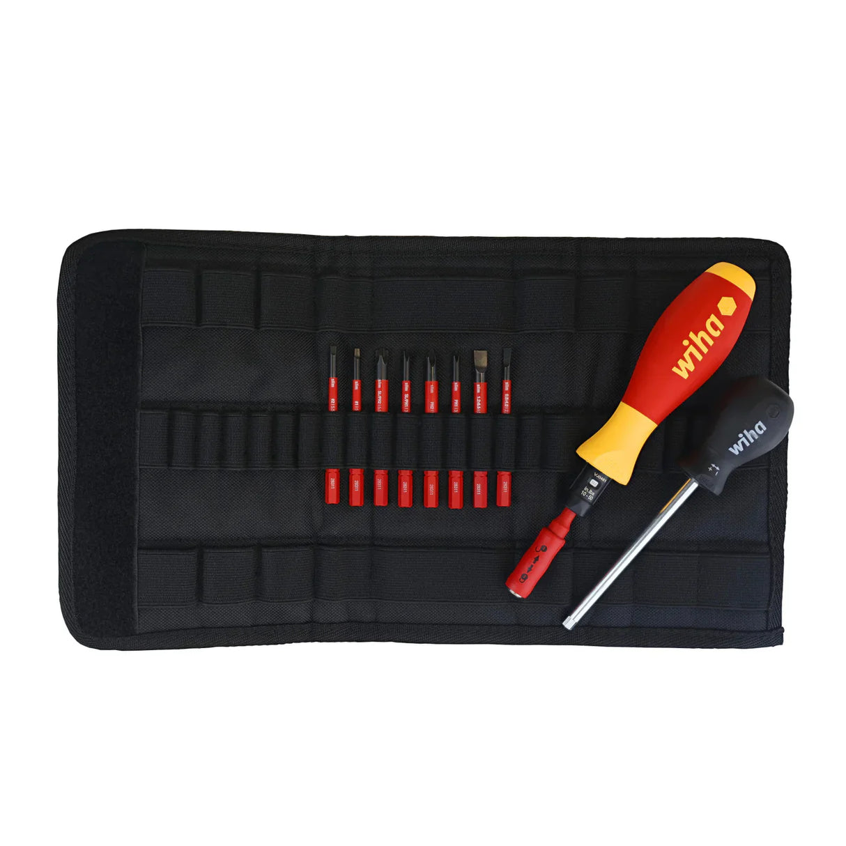 Wiha 28789 11 Piece Insulated TorqueVario-S (10-50 In/lbs) and SlimLine Blade Set