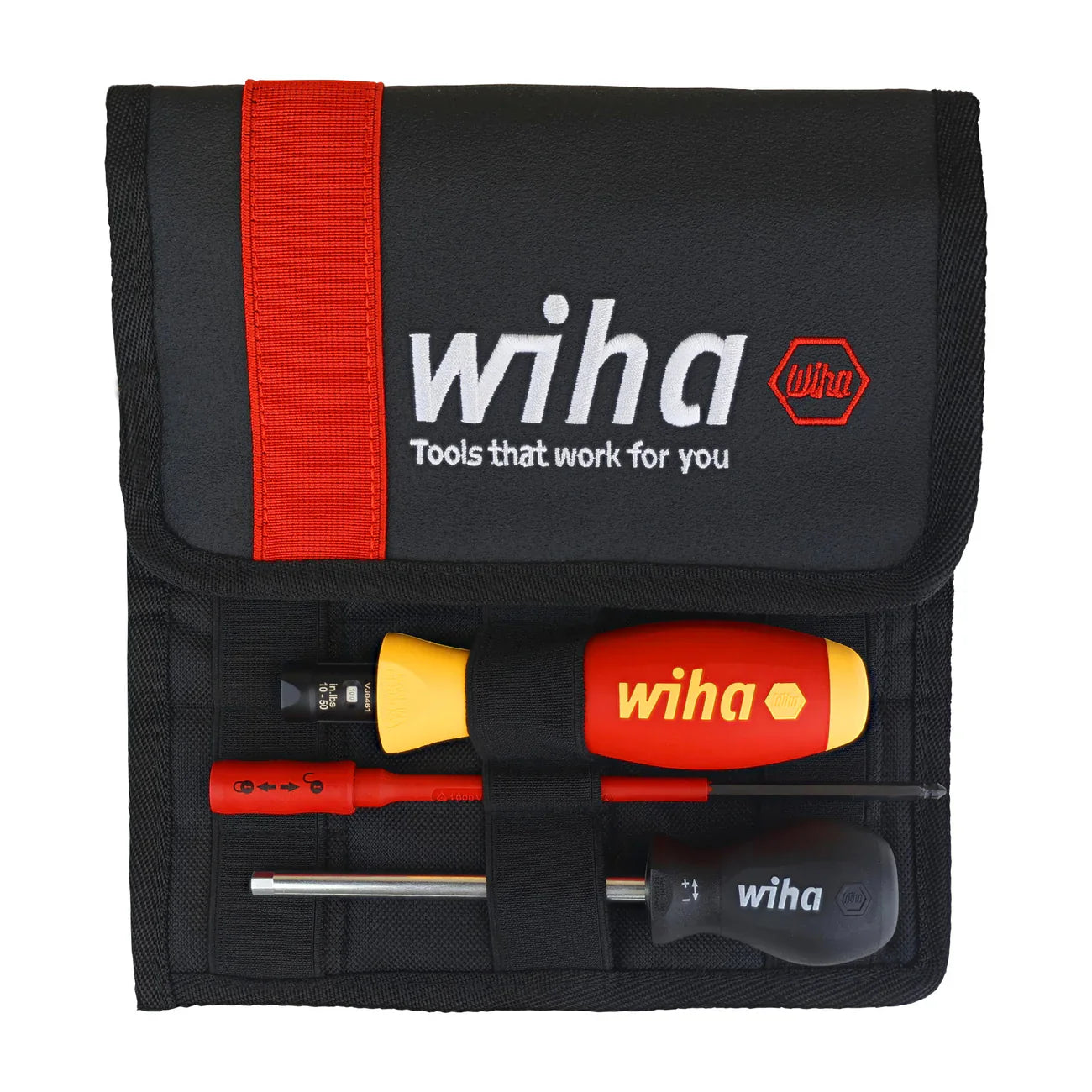 Wiha 28789 11 Piece Insulated TorqueVario-S (10-50 In/lbs) and SlimLine Blade Set