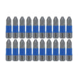 Wiha 70042 TerminatorBlue Impact Bit Phillips #2 - 1 Inch - 20 Pack