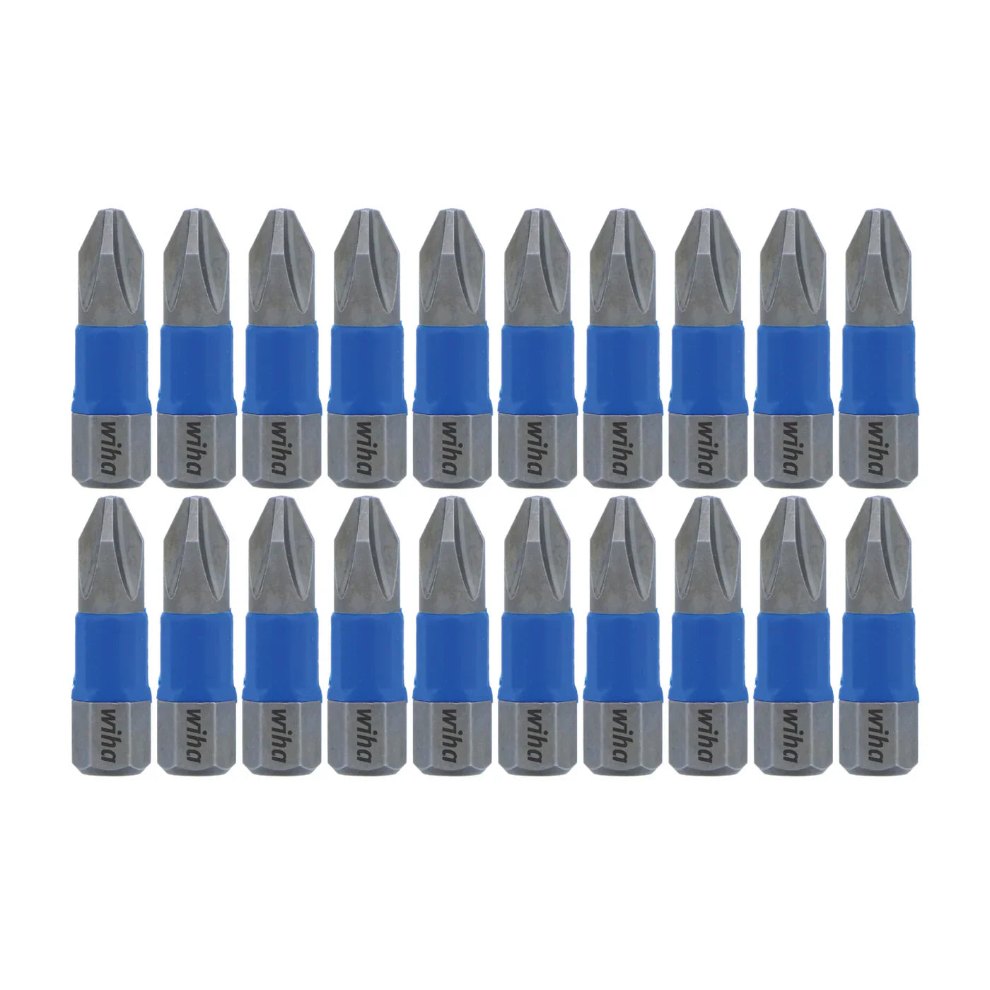 Wiha 70042 TerminatorBlue Impact Bit Phillips #2 - 1 Inch - 20 Pack