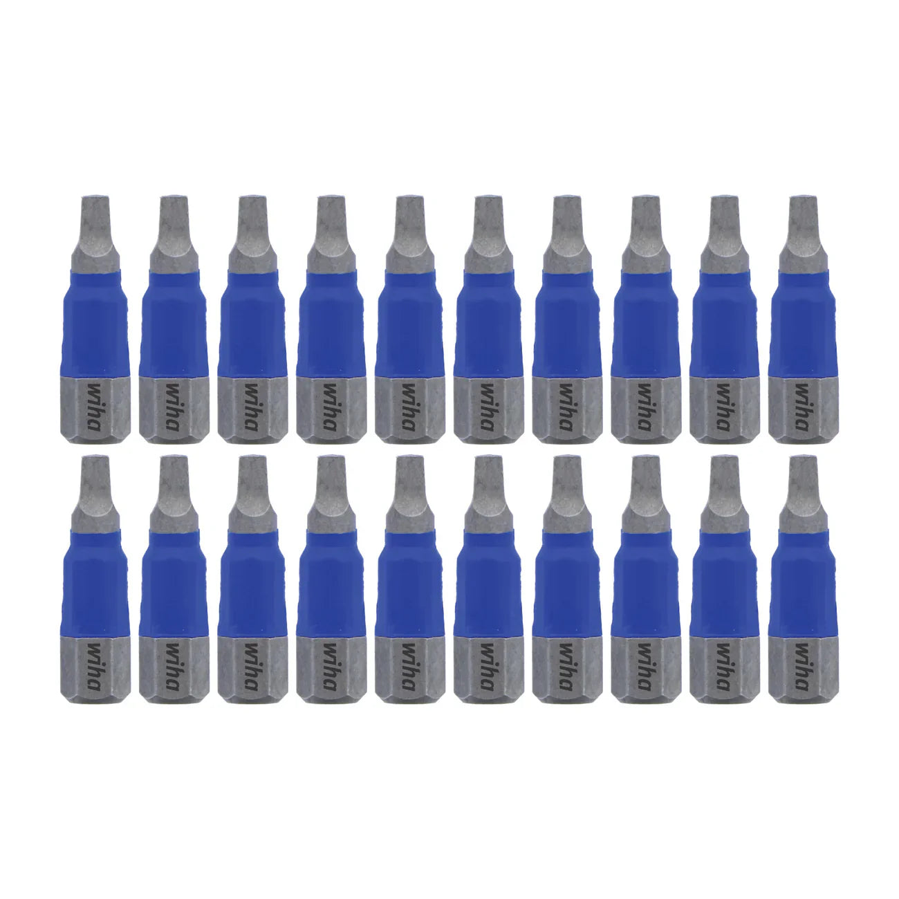 Wiha 70065 TerminatorBlue Impact Bit Square #2 - 1 Inch - 20 Pack