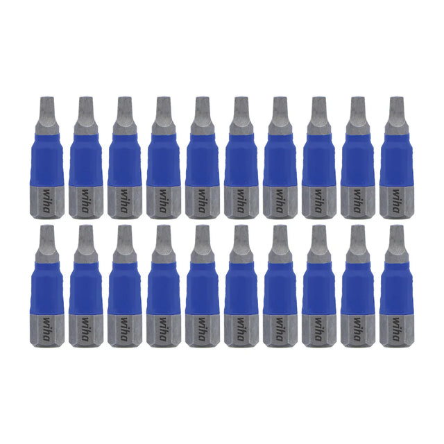 Wiha 70065 TerminatorBlue Impact Bit Square #2 - 1 Inch - 20 Pack