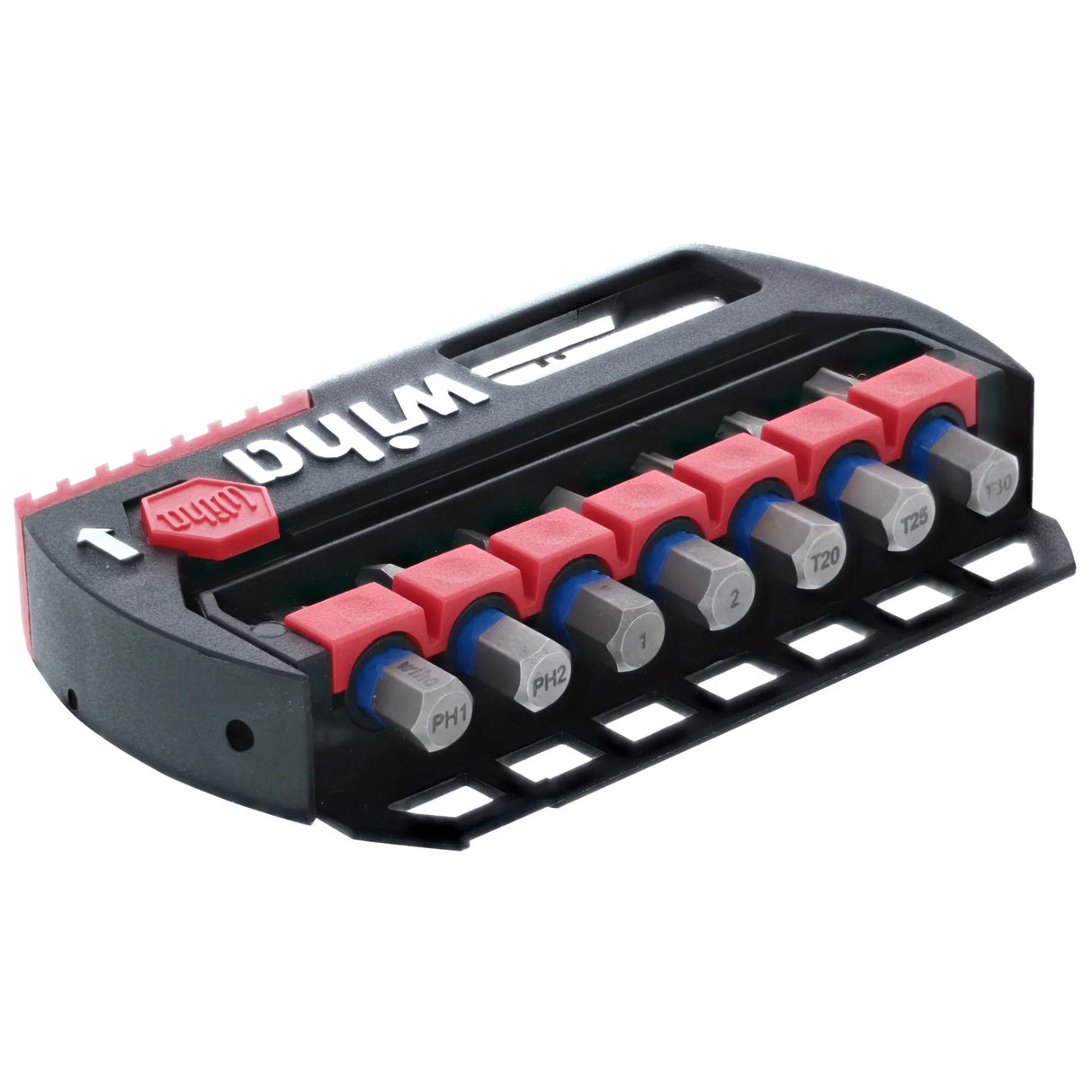 Wiha 70098 8 Piece BitBuddy TerminatorBlue Impact Bit Set With Magnetic Bit Holder - 1 Inch Bits