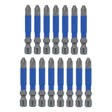 Wiha 70242 TerminatorBlue Impact Bit Phillips #2 - 2 Inch - 15 Pack