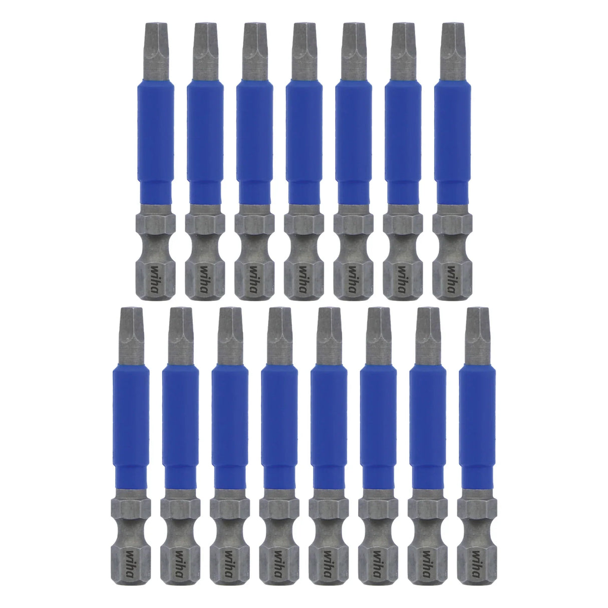Wiha 70265 TerminatorBlue Impact Bit Square #2 - 2 Inch - 15 Pack
