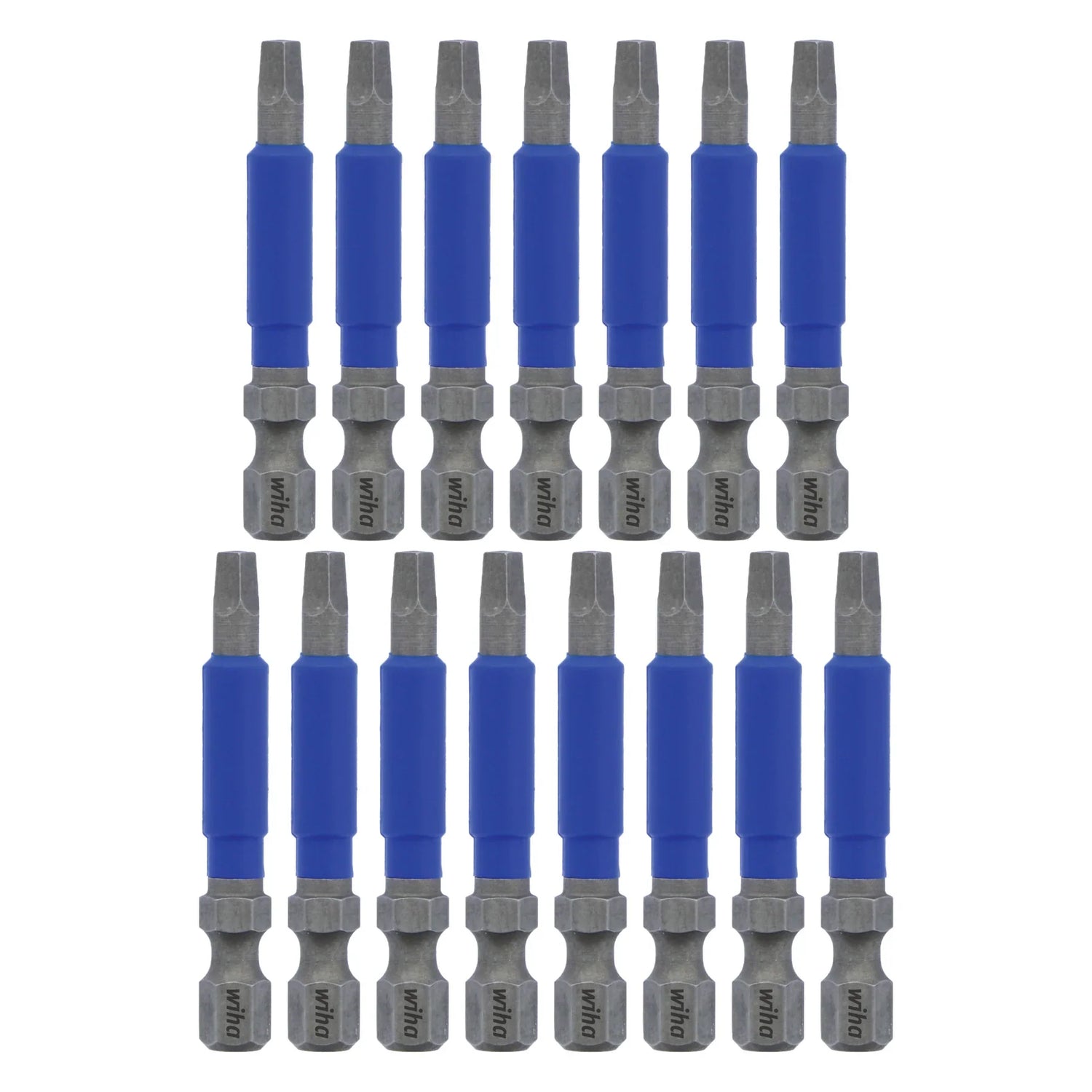 Wiha 70265 TerminatorBlue Impact Bit Square #2 - 2 Inch - 15 Pack
