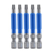 Wiha 70276 TerminatorBlue Impact Bit Torx T20 - 2 Inch - 5 Pack