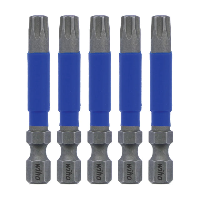 Wiha 70279 TerminatorBlue Impact Bit Torx T30 - 2 Inch - 5 Pack