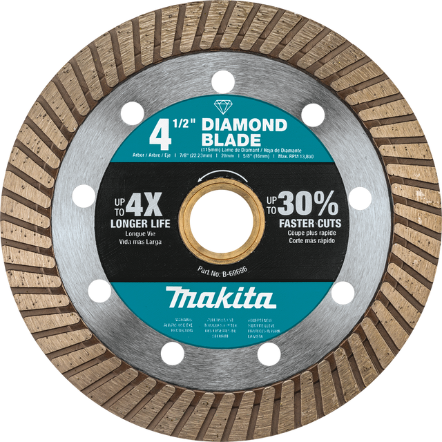 4‑1/2" Diamond Blade, Turbo, General Purpose